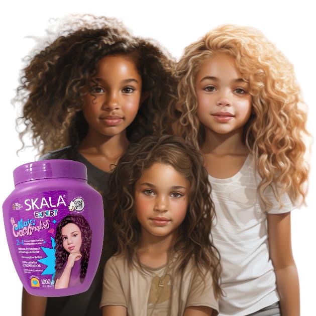 Skala Expert More Curls - 2 in 1 Treatment Cream for Girls with Curly Hair - Deep Hydration, Shine and Definition of Curls Conditioner Haircare Hydrate Moisture Shampoo Shea Oil Castor Oil