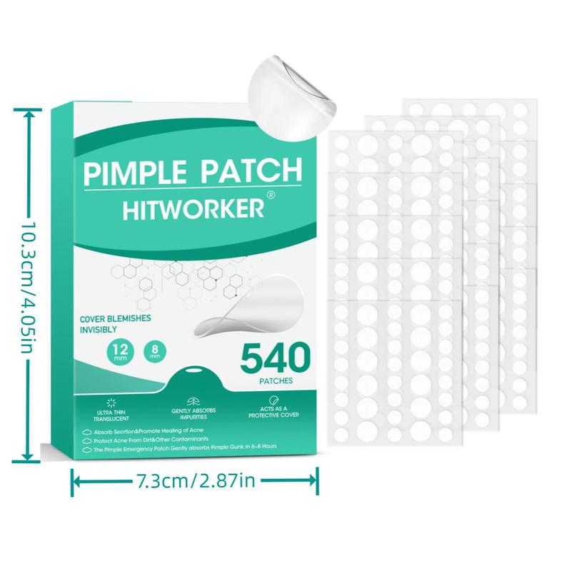 Disposable Acne Patch, 540pcs set Acne Absorbing Cover Patch, Hydrocolloid Acne Patches For Face Zit Patch Acne Dots