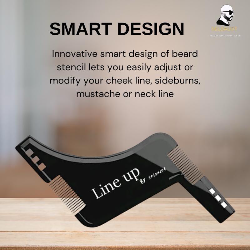 Beard Shaper for Men Beard Lineup Tool for Grooming Beard Guide Shaping Too Smooth Haircare Heatless