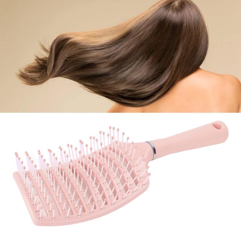 Hollow out Circular Hair Brush, Vented DetanglingHair Comb with Curved Design, Multi-use ScalpMassage Combs for Daily Use, Suitable forBusiness Trip ,Travel and Daily hair Care , back toschool Gift Haircare Heatless comb