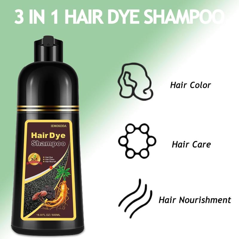 Blonde Brown Hair Dye Shampoo - Various Colors Available, 3 in 1 Herbal Ingredients Natural Shampoo,Botanical Hair Dyeing and Conditioning