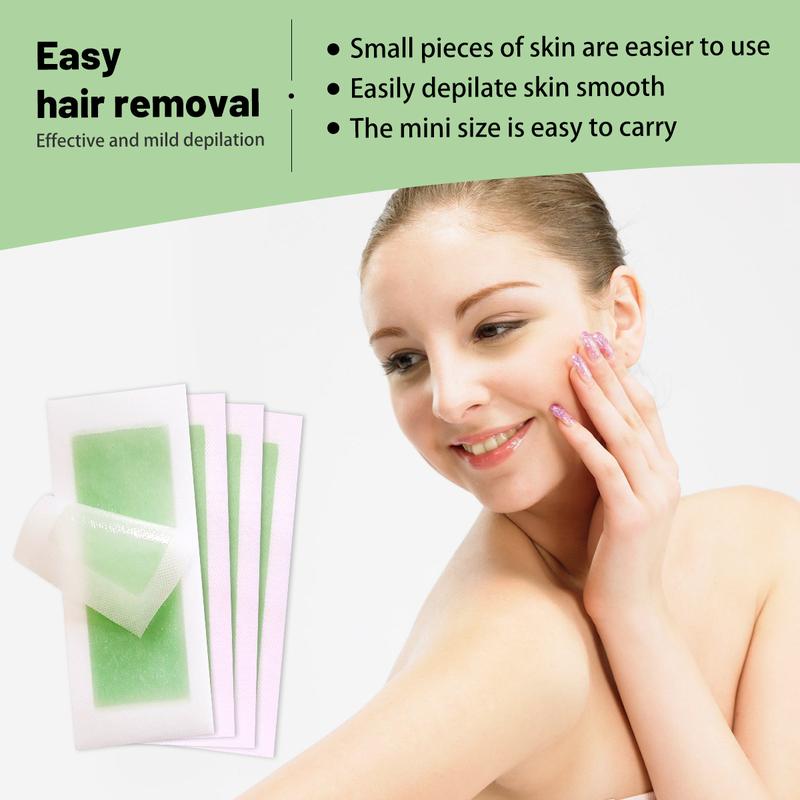 Facial Wax Strips -Fast And Effective Hair Removal Waxing Strips For Face Eyebrow Upper Lip Cheek Hair Remover, Quick & Painless Waxing Kit For All Skin Types