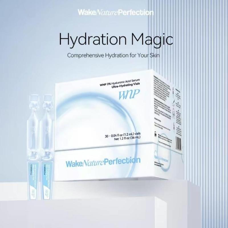 Wnp Hyaluronic Acid Tubes, Wnp 3% Hyaluronic Acid Serum Ultra-Hydrating Vials, Organic Hydrating Hyaluronic Acid Serum for Face Korean, Wnp Ultra Hydrating Serum Skincare Essence