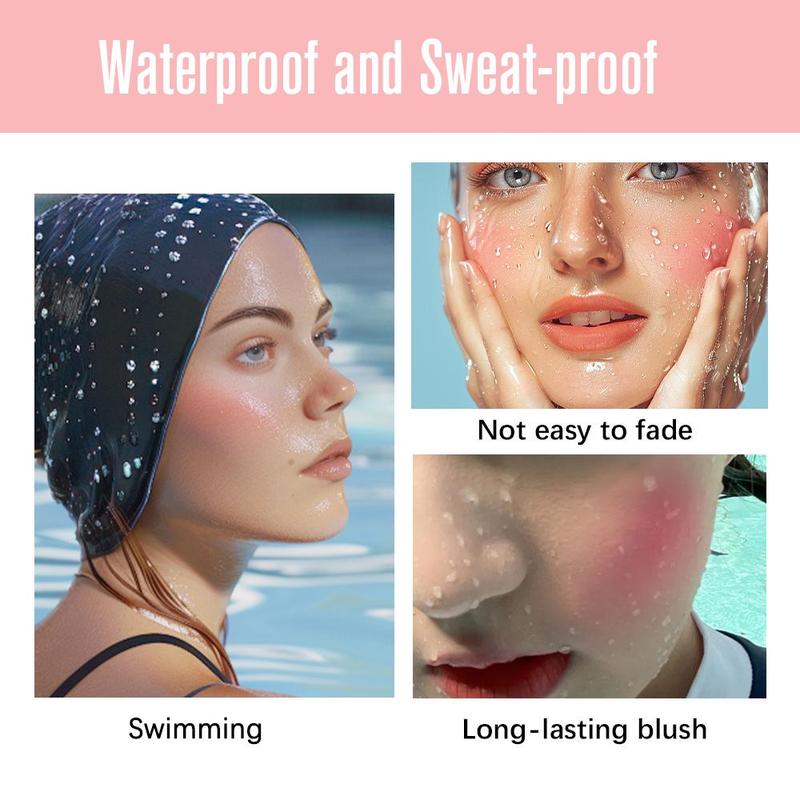 Long Lasting Face Makeup, 3 Counts set Waterproof & Sweat-proof Blush Facial Makeup, Silky and Easy-to-pigment Blusher, Matte Blush for Daily Makeup