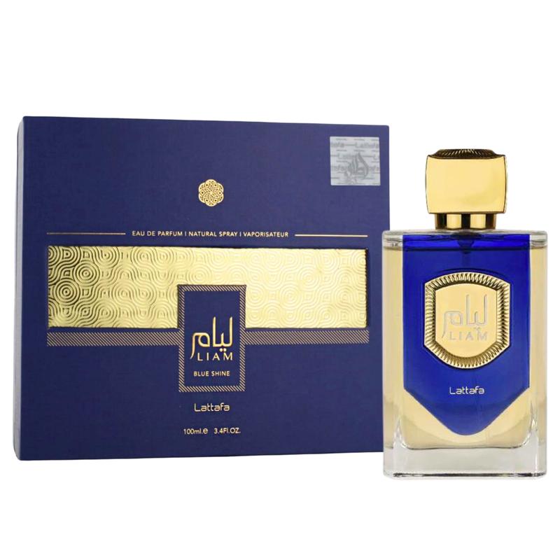 Lattafa Perfumes Liam Blue Shine EDP Spray 100ML (3.4 OZ) By Lattafa, Refreshing And Aromatic Fragrances For Men Blend Scented Cologne Cosmetic