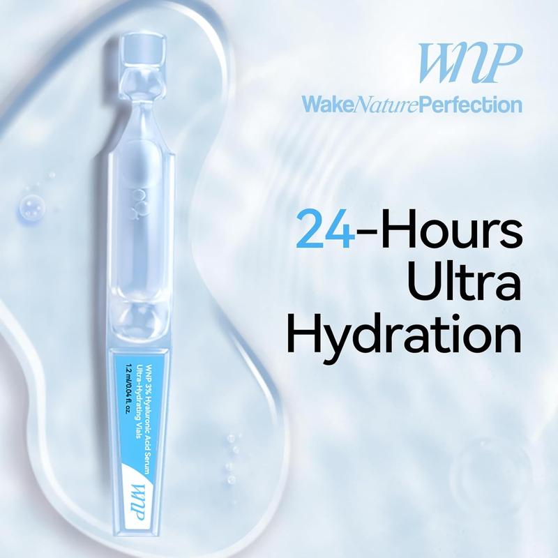 Wnp Hyaluronic Acid Tubes, Wnp 3% Hyaluronic Acid Serum Ultra-Hydrating Vials, Organic Hydrating Hyaluronic Acid Serum for Face Korean, Wnp Ultra Hydrating Serum Skincare Essence