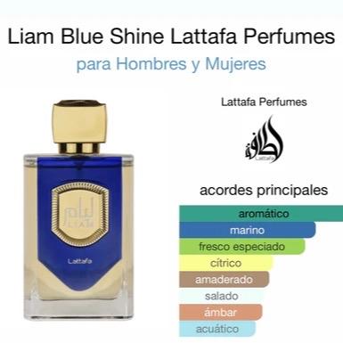 Lattafa Perfumes Liam Blue Shine EDP Spray 100ML (3.4 OZ) By Lattafa, Refreshing And Aromatic Fragrances For Men Blend Scented Cologne Cosmetic