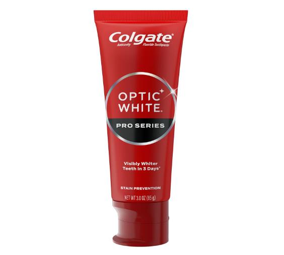 Colgate Optic White Pro Series Toothpaste with Hydrogen Peroxide, Stain Prevention, 3 Oz Tube Mint Oral