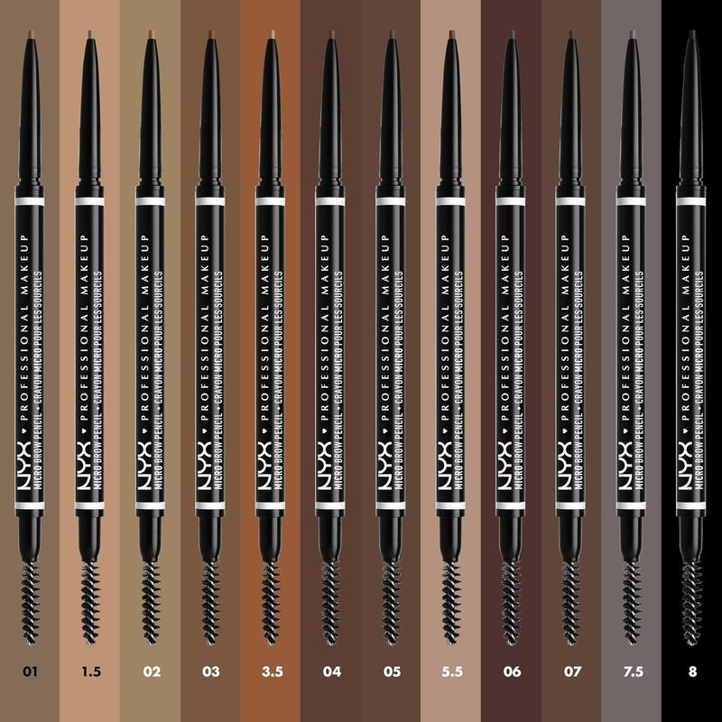 NYX Makeup Micro Brow Pencil - Natural Finish, All Skin Tones, Cruelty Free - Beauty and Personal Care - Cosmetic Color Tinted