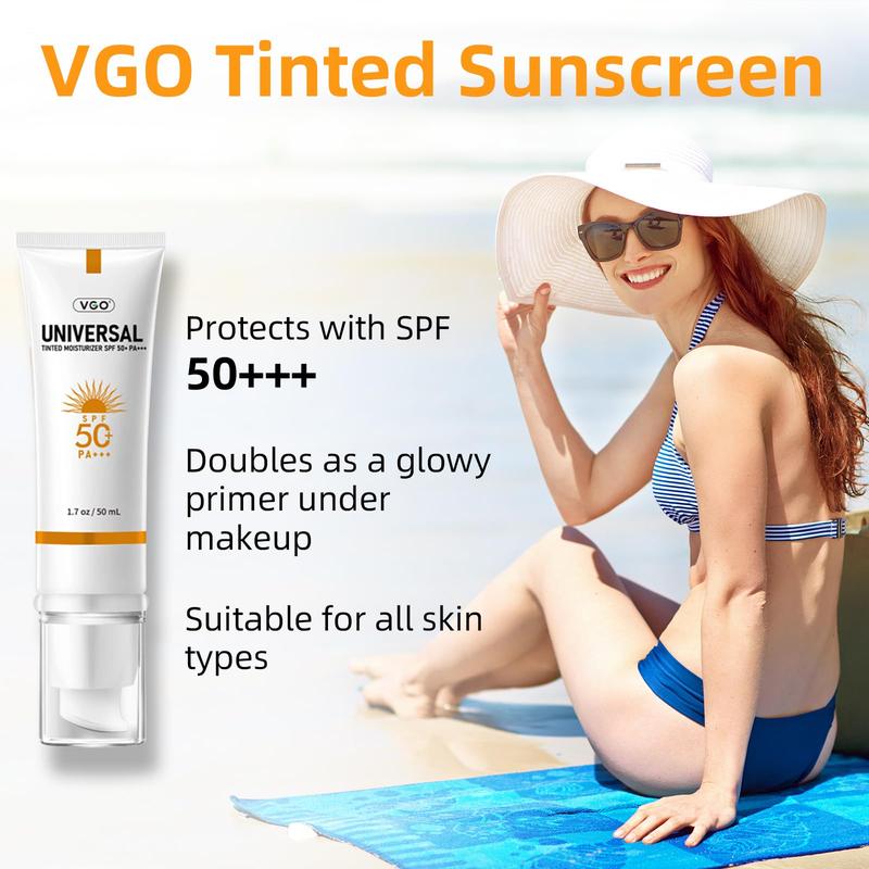 VGO sunscreen to prevent sunburn and tanning SPF 50+ Facial Skincare