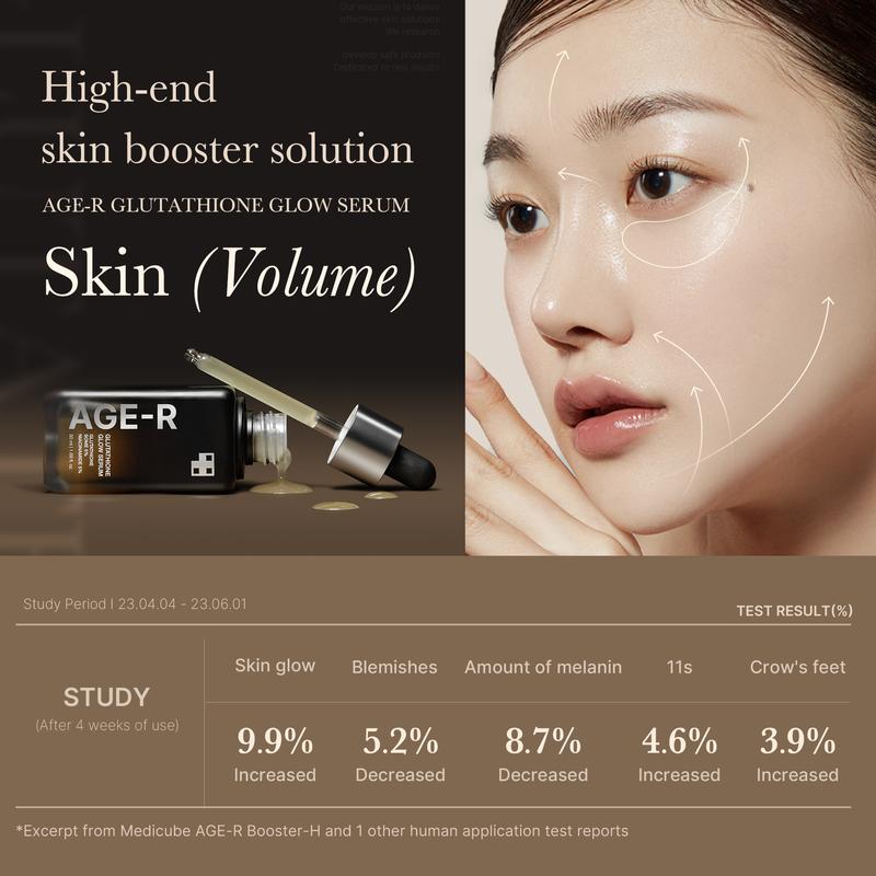 [Medicube Official] AGE-R Glutathione Glow Serum l Medicube Antioxidant & Elasticity Care Serum for 24Hr Pure Radiance, Korean Glass Glow Skin, Daily Use for Youthful Skin, Korean Skincare