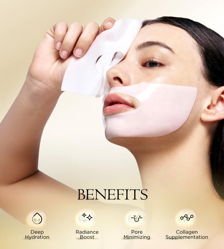 Srripo 5PCS Facial sheet masks with collagen for moisturizing