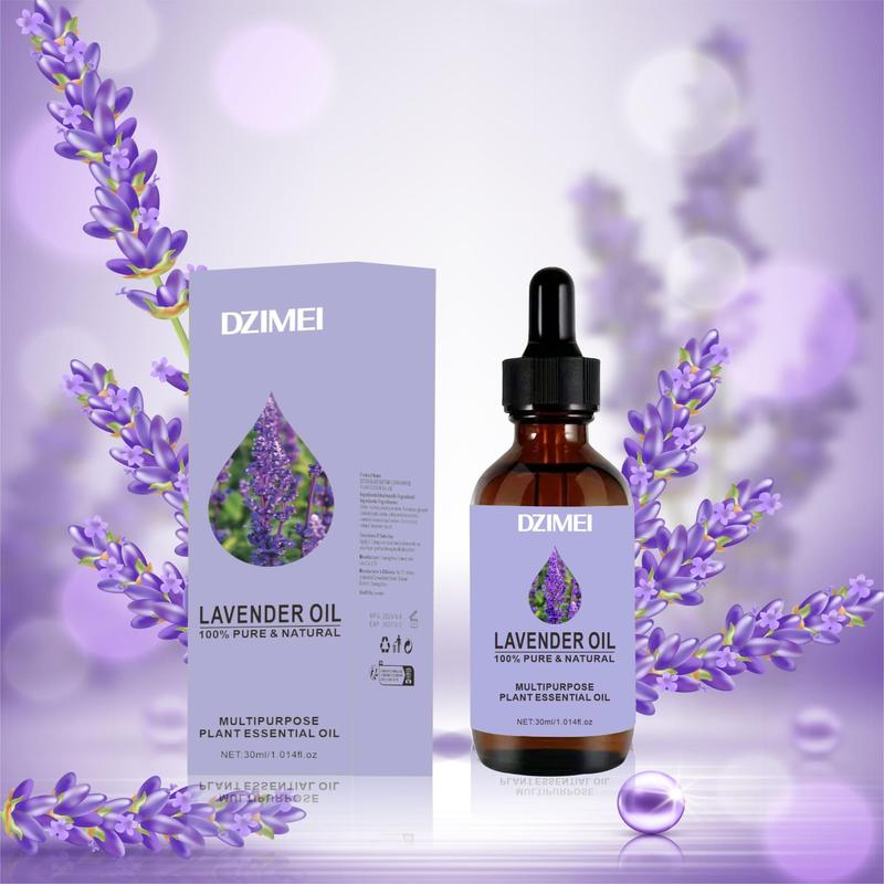 Lavender Essential Oil, Moisturizing Body Oil, Body Care Oil for Face, Hair, Nails, Massage Oil for Home & Spa