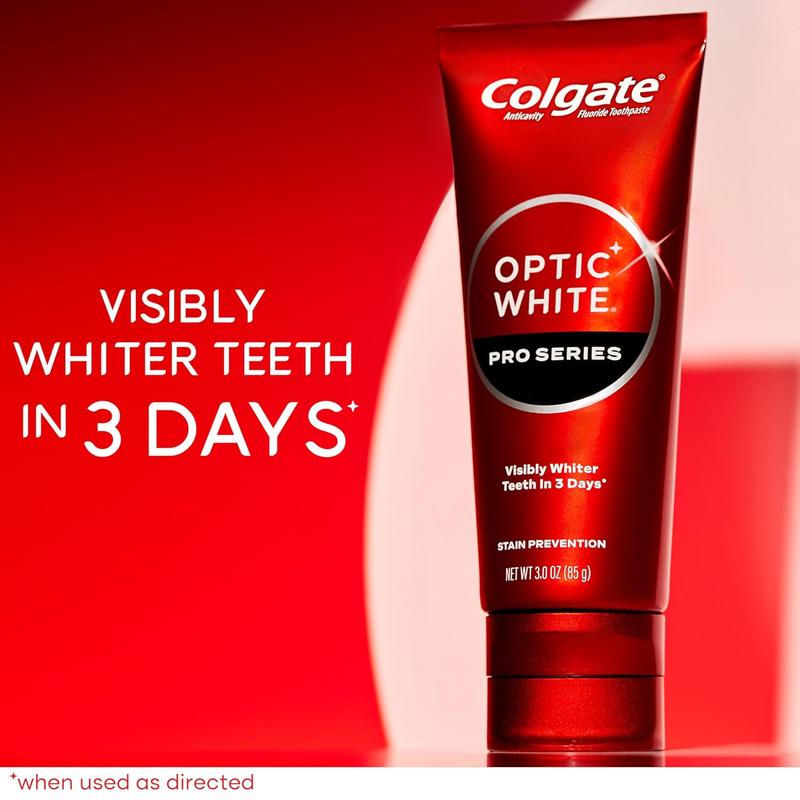 Colgate Optic White Pro Series Toothpaste with Hydrogen Peroxide, Stain Prevention, 3 Oz Tube Mint Oral