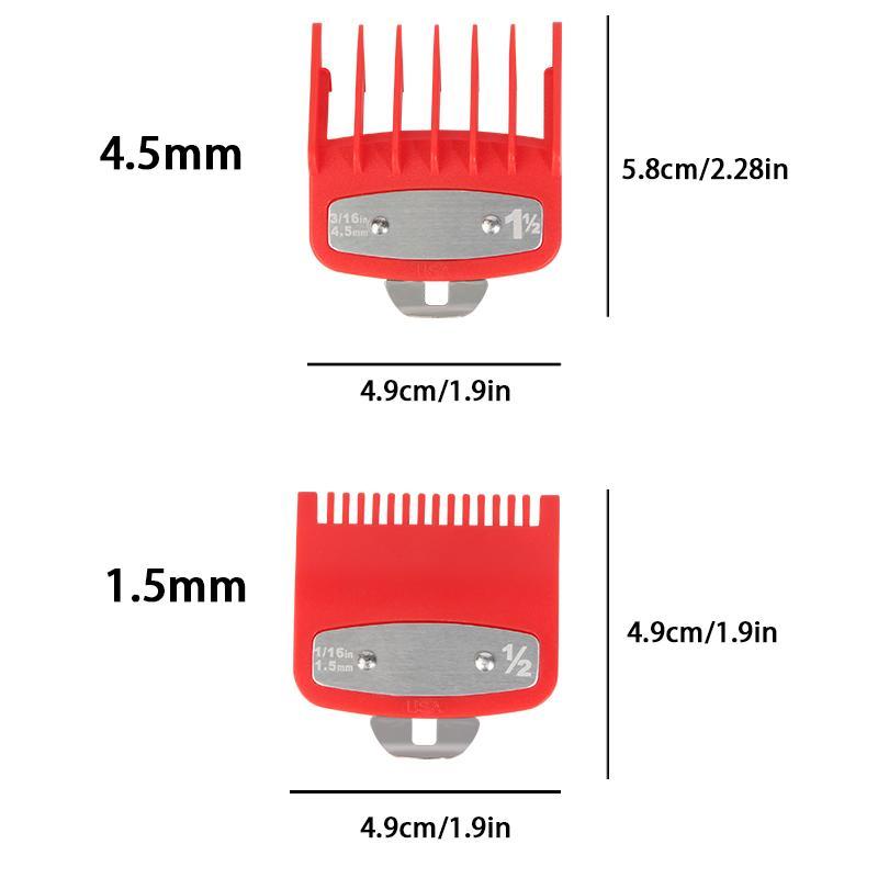 Hair Clipper Limit Combs, 2 Counts set Hair Clipper Positioning Combs, Professional Electric Hair Clipper Limit Combs, Barber Hair Clipper Limit Combs