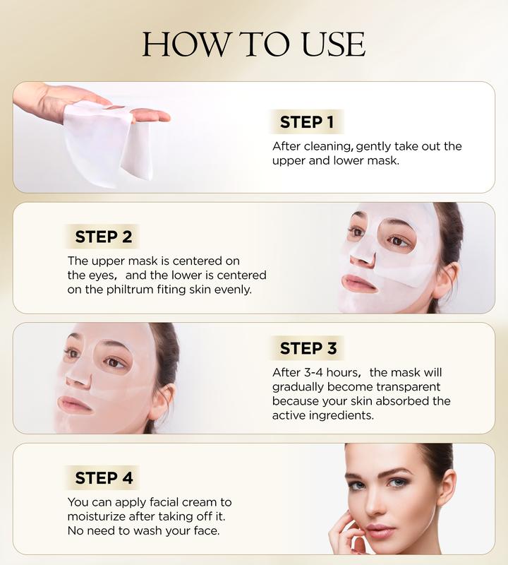 Srripo 5PCS Facial sheet masks with collagen for moisturizing