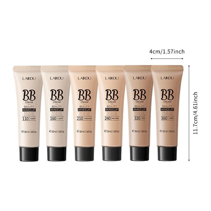 Long-lasting Foundation Cream, Moisturizing Lightweight Concealer Foundation, Full Coverage Flawless Makeup Cream, Makeup Base Primer for All Skins