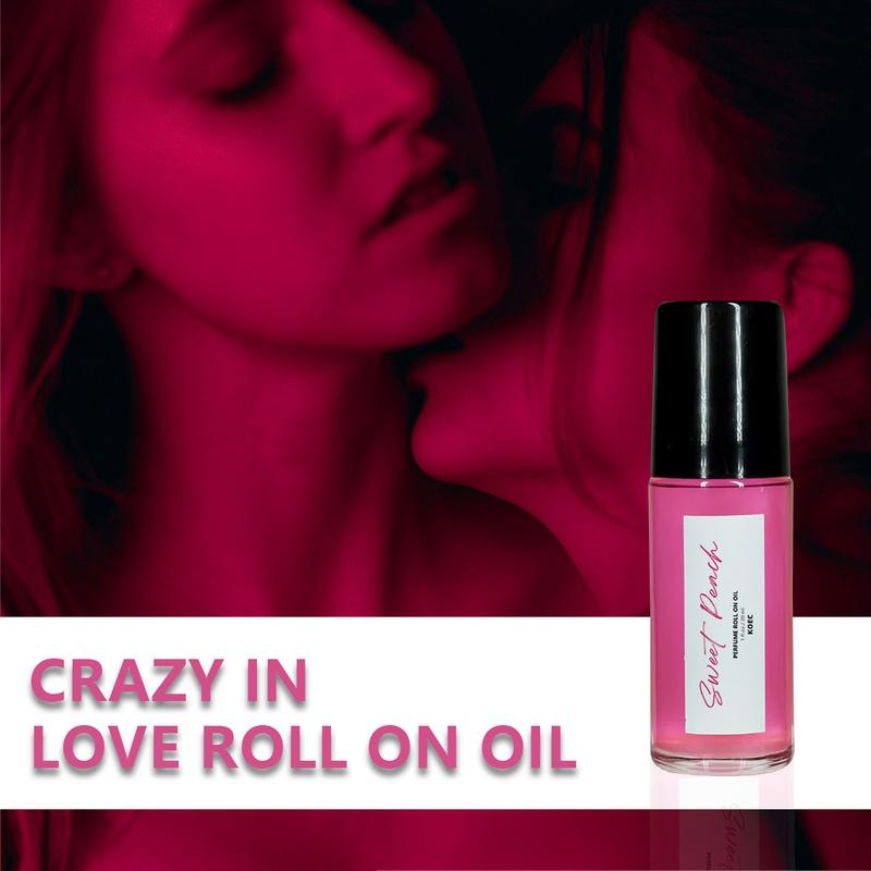 Crazy Love Boiling Oil KOEC Women's Perfume, Peach Pheromone Eau de ToiletteDay or Night Spray, with a fresh peach citrus scent, suitable for daily travel, dating