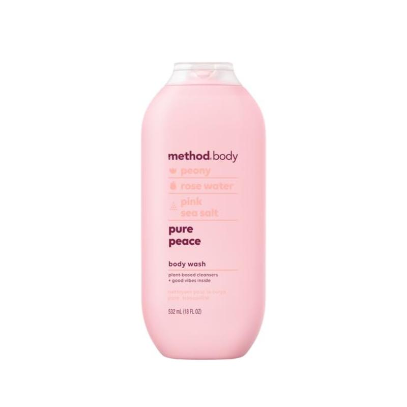 Method Body Wash, Pure Peace, Paraben and Phthalate Free, 18 oz (Pack of 1) Body Care Soap Blend Daily