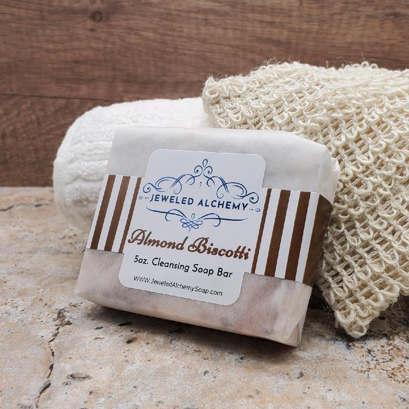 Almond Biscotti 5oz. Artisan Soap | Self Care | Skin Care Aroma Body Care