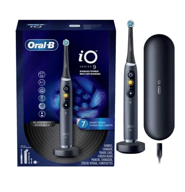 Oral-B - iO Series 9 Connected Rechargeable Electric Toothbrush - Onyx Black