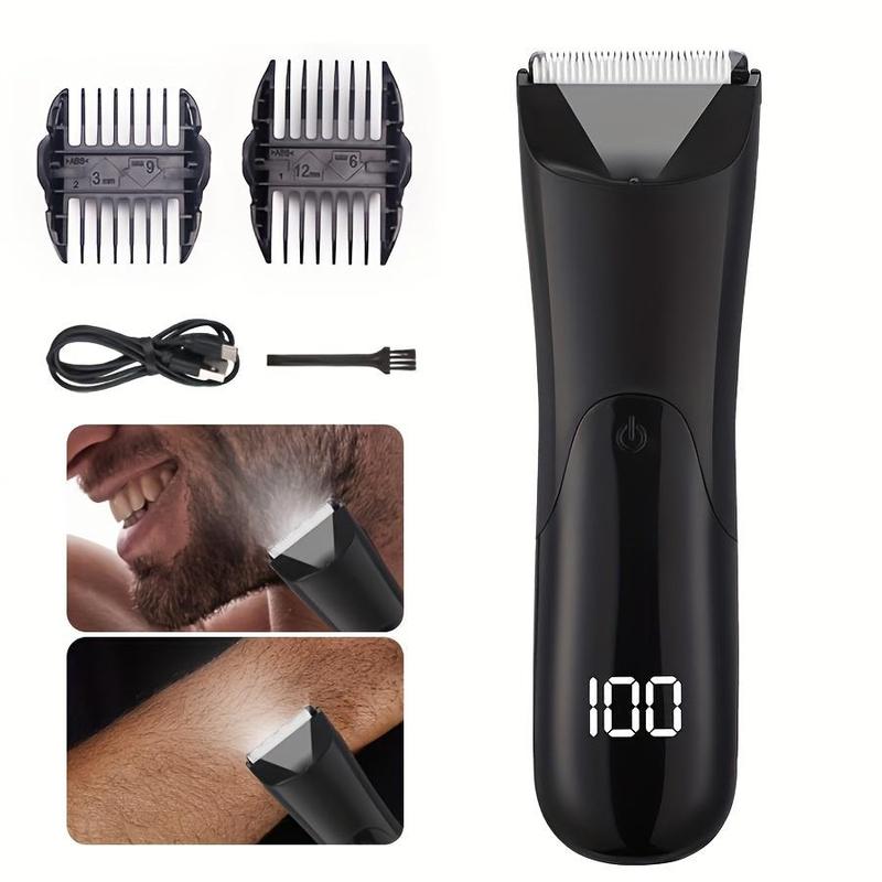 Electric Hair Trimmer, 1 Box Men's Body Hair Trimmer, Durable Ceramic Blade for Smooth Shaving, Perfect Gift Idea for Men, Christmas Gift, Winter Gift, Thanksgiving Gifts