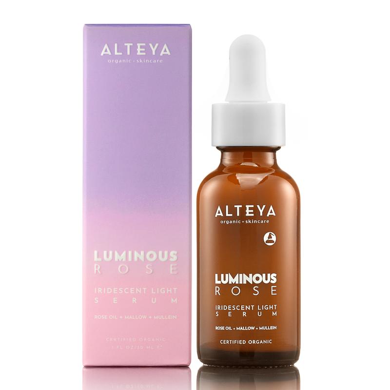 Alteya Luminous Rose Glow Serum - Hyaluronic Acid, Mullein, and Bulgarian Rose Otto Oil - Moisturizing Skincare for All Skin Types