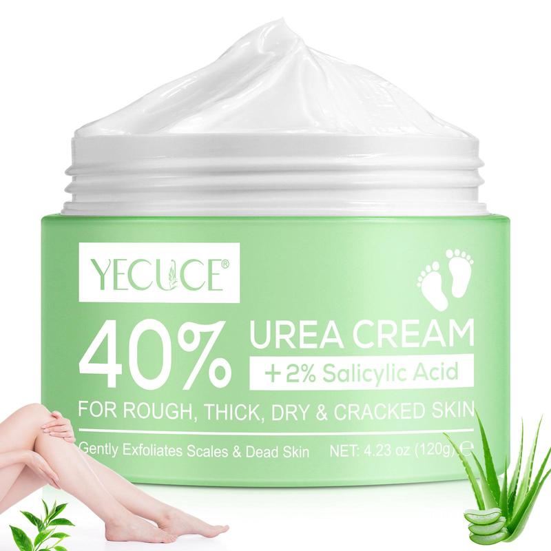 120g Urea Salicylic Acid Moisturiser for Soothes Dry Skin, Moisturizing Tea Tree Aloe Vera Cream for Soothing Skin, Ordinary Skincare Product for Face Foot, Elbows, Hands and Knees