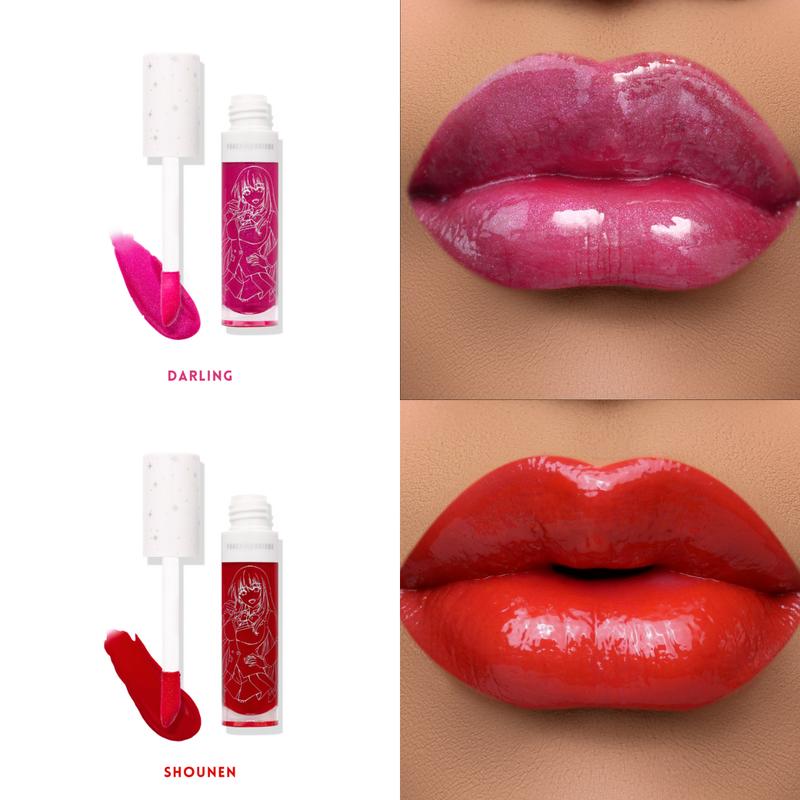 Anime Lipgloss - Hydrating Nonsticky, Silky Long Lasting, High pigment and Moisturizing Makeup