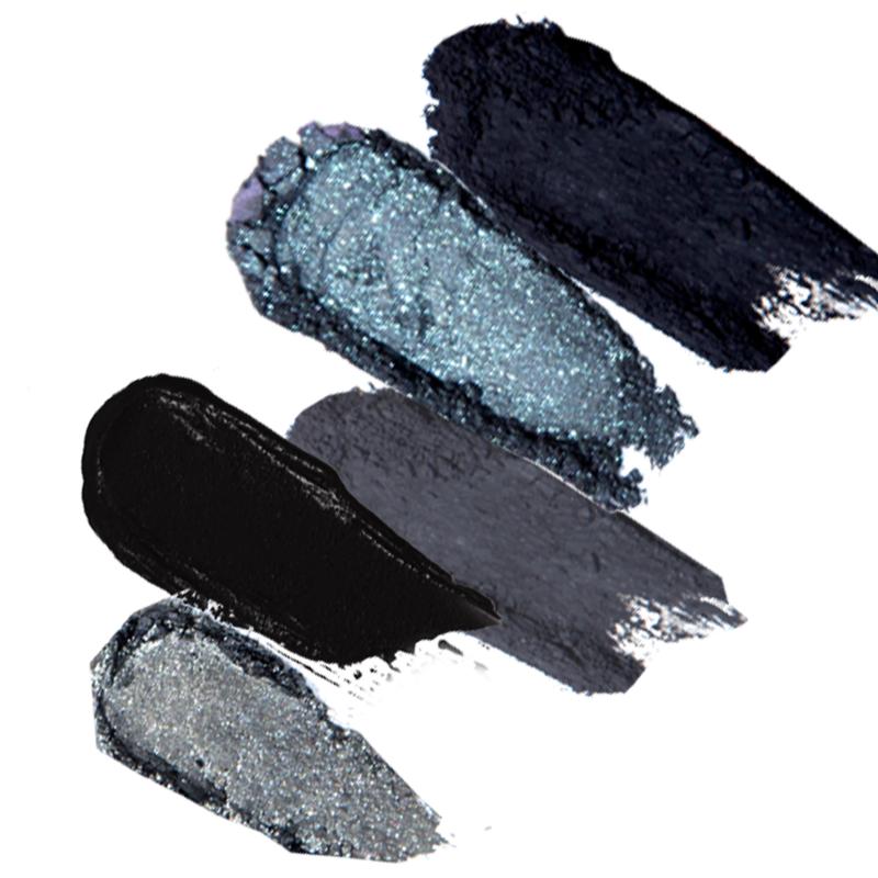 MAFFICK 5 COLORS EXTREME DARK EYESHADOW PALETTE for Smoky COS Stage Drama Creative Makeup Eyeshadow Glitter Cosmetic