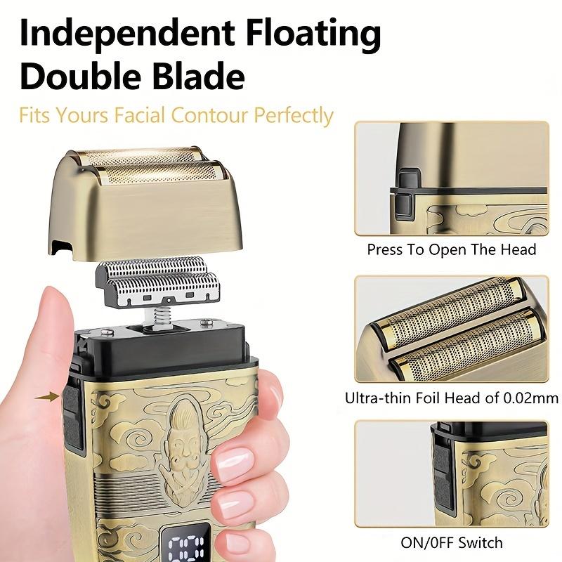 Men's Hair Clipper, T-Blade Trimmer, Nose Hair Trimmer, Shaving, Men's Professional Hair Clipper, Hair Clipper, Men's Shaver, LCD Display (Bronze)