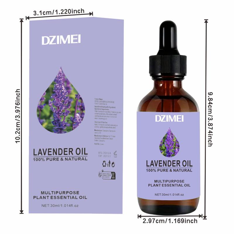 Lavender Essential Oil, Moisturizing Body Oil, Body Care Oil for Face, Hair, Nails, Massage Oil for Home & Spa