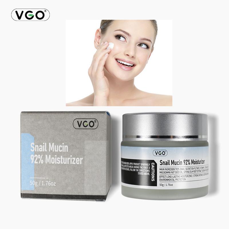 VGO Snail Mucin 92% Essence Moisturizer for Dry and Sensitive Skin - Hydrating and Repairing - Hyaluronic, Skincare Skin Repair Comfort