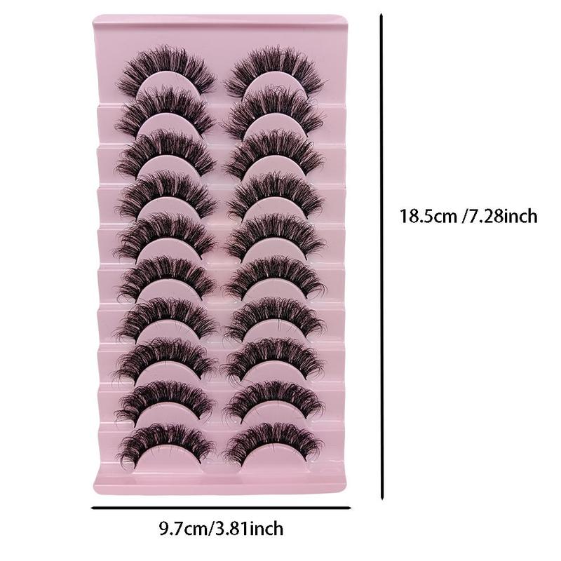 Fluffy False Eyelashes Cluster, Wispy DD Curl Russian Roll Faux Cluster Lashes, Volumized False Eyelashes for Women & Girls Eye Makeup Enhancement, Christmas Gift