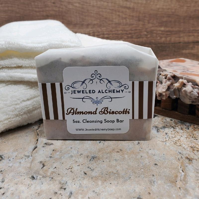 Almond Biscotti 5oz. Artisan Soap | Self Care | Skin Care Aroma Body Care