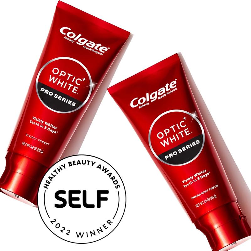 Colgate Optic White Pro Series Toothpaste with Hydrogen Peroxide, Stain Prevention, 3 Oz Tube Mint Oral