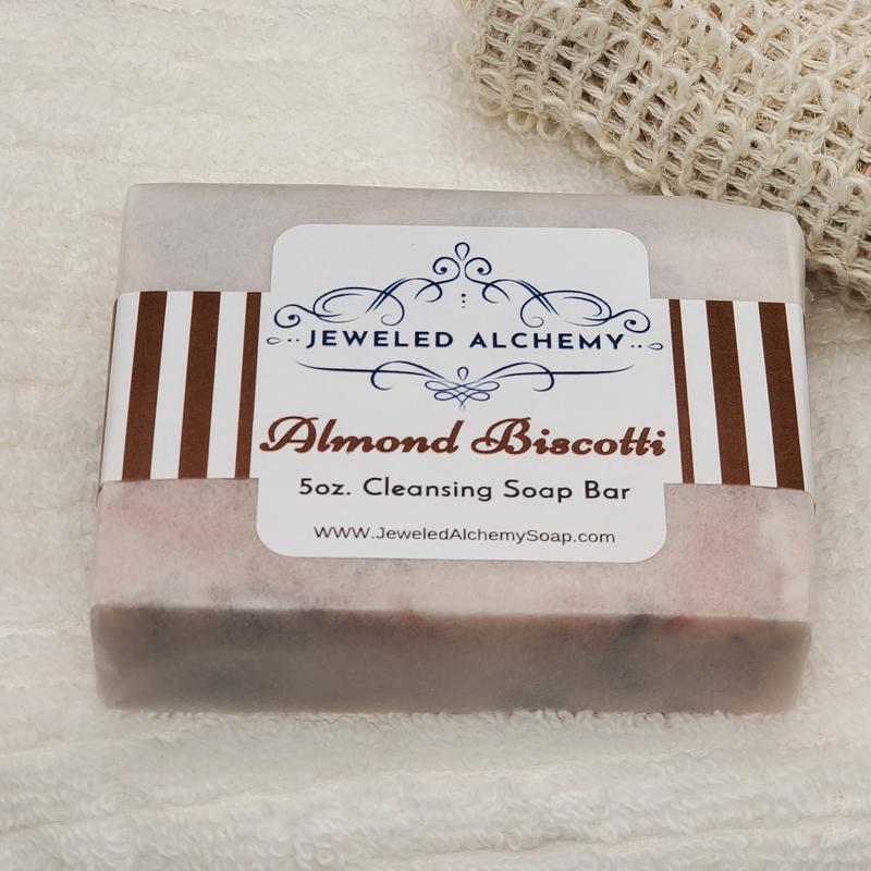 Almond Biscotti 5oz. Artisan Soap | Self Care | Skin Care Aroma Body Care