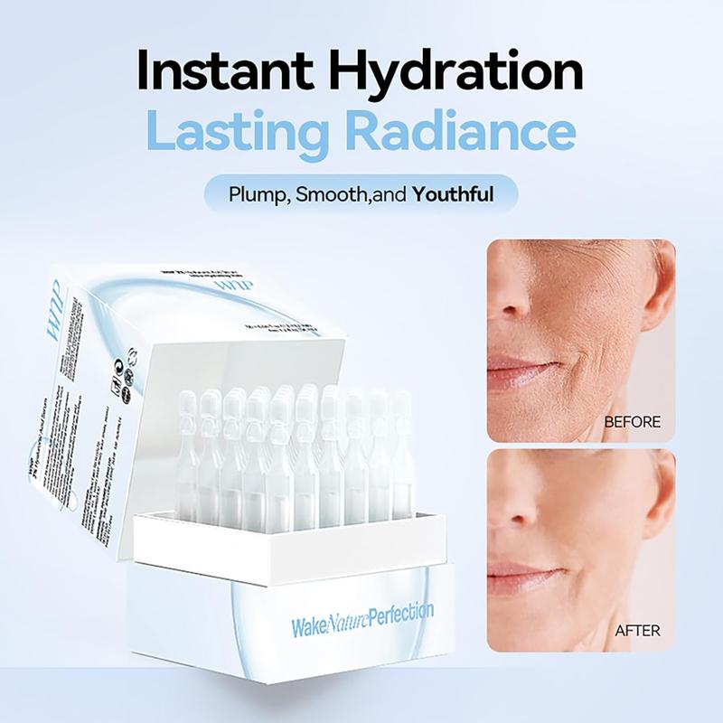 Wnp Hyaluronic Acid Tubes, Wnp 3% Hyaluronic Acid Serum Ultra-Hydrating Vials, Organic Hydrating Hyaluronic Acid Serum for Face Korean, Wnp Ultra Hydrating Serum Skincare Essence