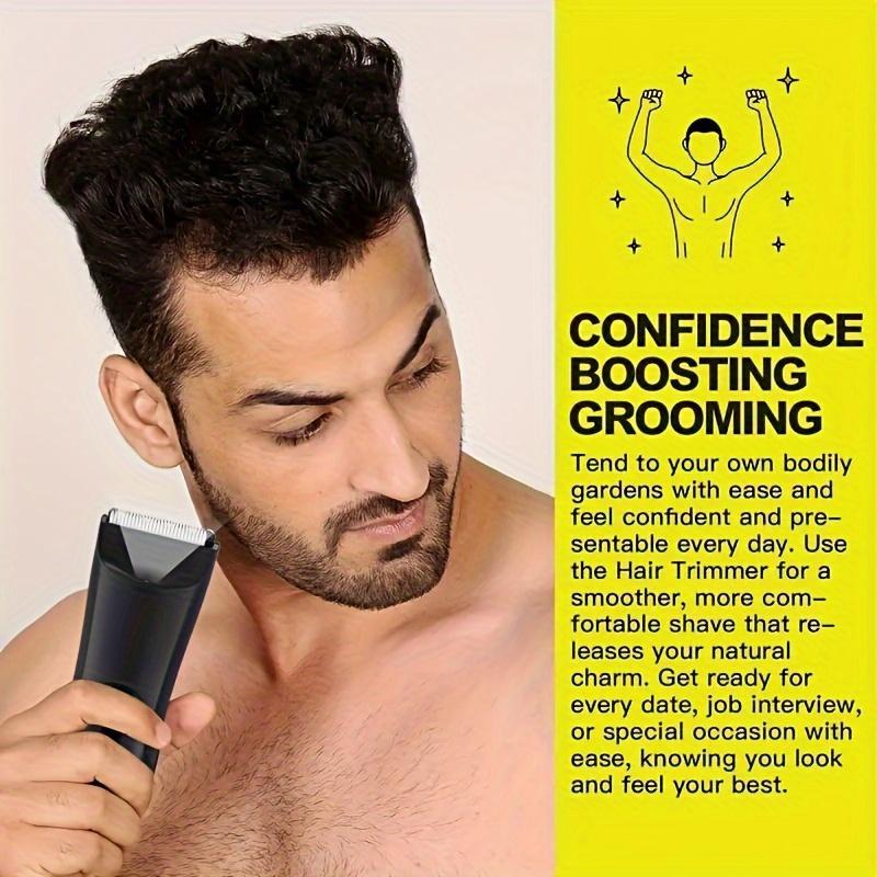 Electric Hair Trimmer, 1 Box Men's Body Hair Trimmer, Durable Ceramic Blade for Smooth Shaving, Perfect Gift Idea for Men, Christmas Gift, Winter Gift, Thanksgiving Gifts