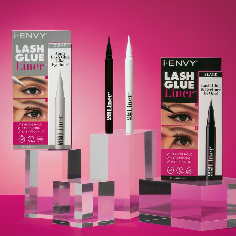 I-Envy Lash Glue Liner, Waterproof Eyelash Adhesive Long Lasting, K Beauty Makeup Eyeliner Lash Glue, Fast Drying & Matte Finish