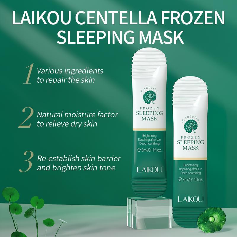 Skincare Gifts, Moisturizing Comfort Sleeping Mask, 8 Counts set Centella Sleep Overnight Hydrating Nourishing Facial Gel Mask, Pores Cleansing Mud Mask