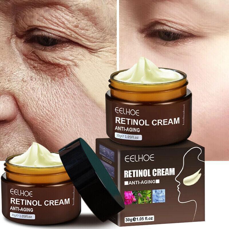 EELHOE Retinol Cream Anti-Aging Wrinkles Brightening Skin Moisturizing Facial Skin Skin Care Cream Firming and Lifting， Essence, with Hyaluronic Acid Vitamin E Hexapeptide, Anti Aging, , Revitalizing, Anti-Wrinkle Facial Moisturizer  Moisturizer