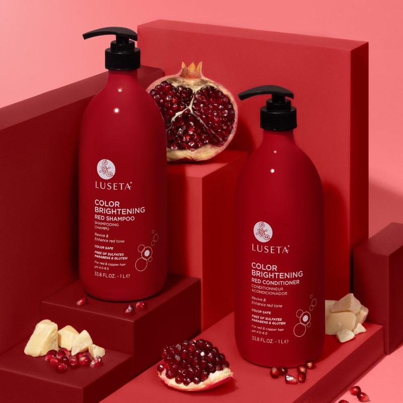 Luseta Color Brightening Red Shampoo & Conditioner for Red Hair