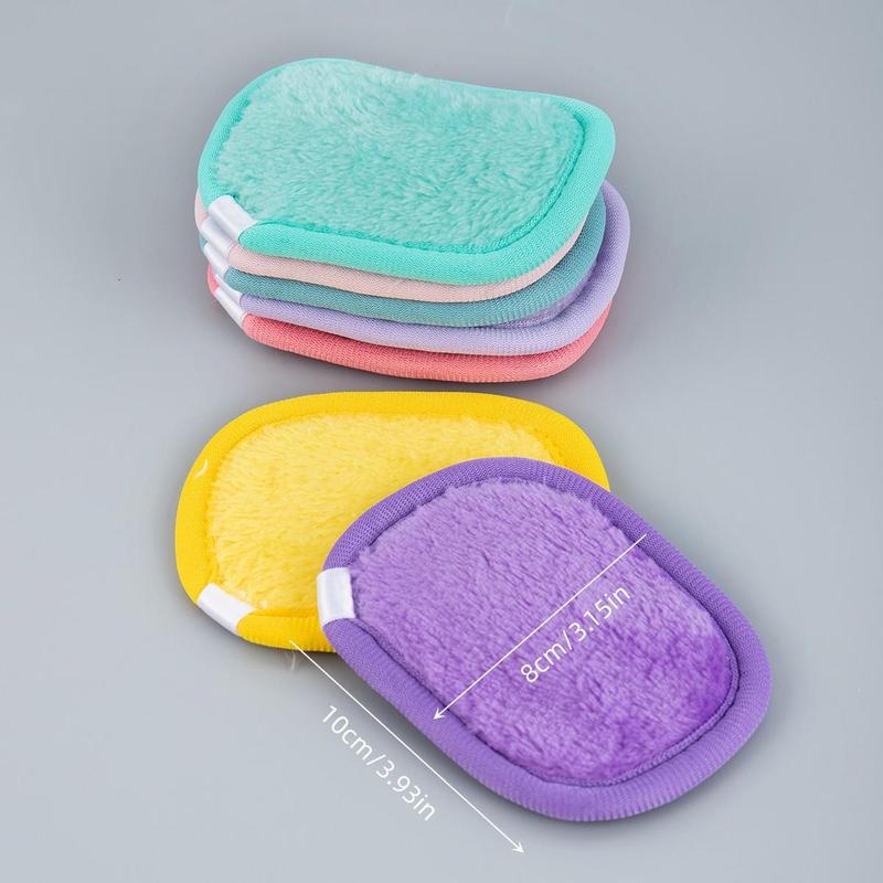 Reusable Skincare Facial Cleansing Puff Gift, Summer Comfort Soft Flannel Makeup Remover Pads, Makeup Remover Puff, Multicolor Daily Skincare Tools, Men's Personal Care Products, Christmas Gift