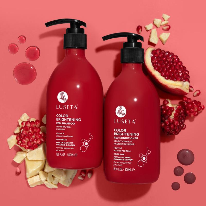 Luseta Color Brightening Red Shampoo & Conditioner for Red Hair