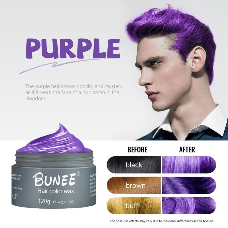 Hair dye wax, color-changing hair products, suitable for hair under 4 inches long, a variety of colors are available