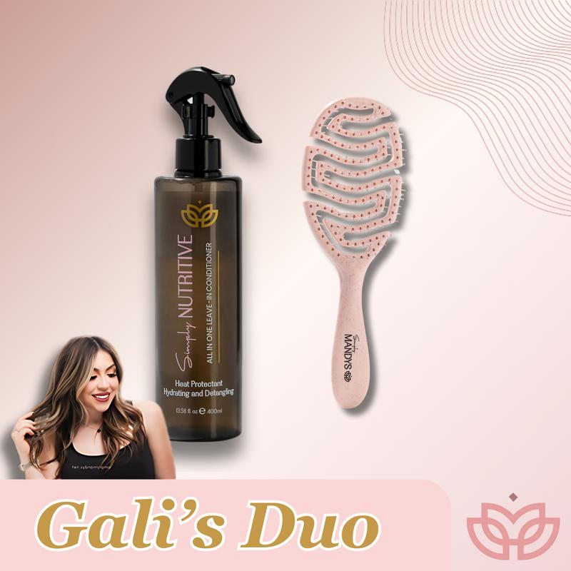 Galis Duo - Leave In Conditioner and Hair Brush