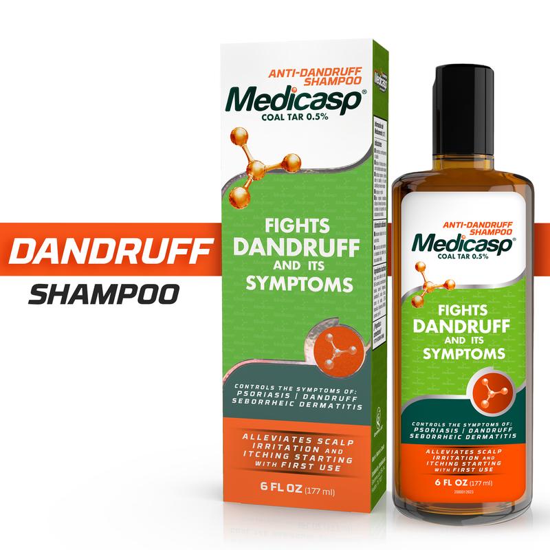 Medicasp Shampoo Coal Tar Gel Dandruff Dermatitis and Psoriasis, 6 fl oz  Haircare