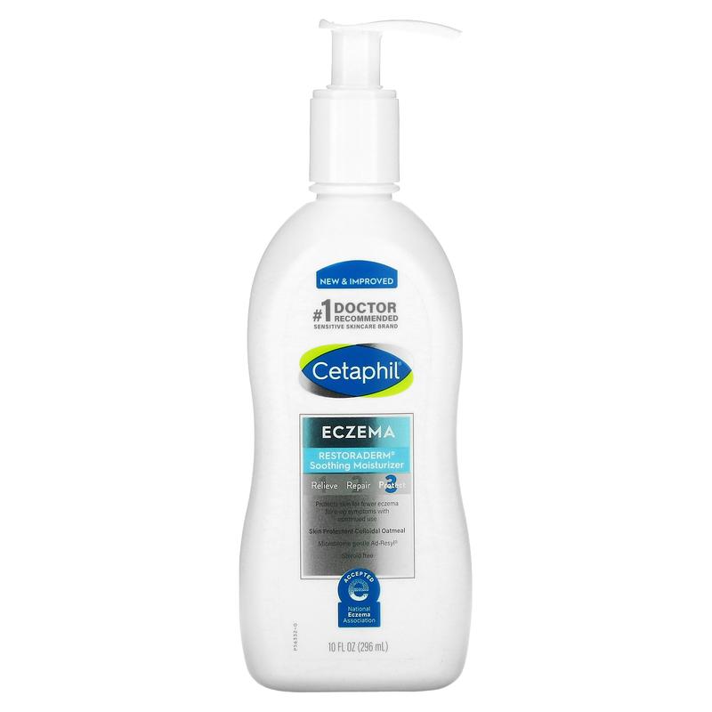 Cetaphil Eczema, Restoraderm Soothing Moisturizer, Fragrance Free, 10 fl oz (296 ml)