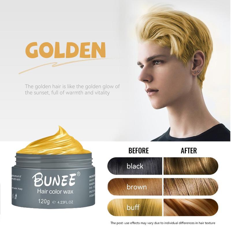 Hair dye wax, color-changing hair products, suitable for hair under 4 inches long, a variety of colors are available